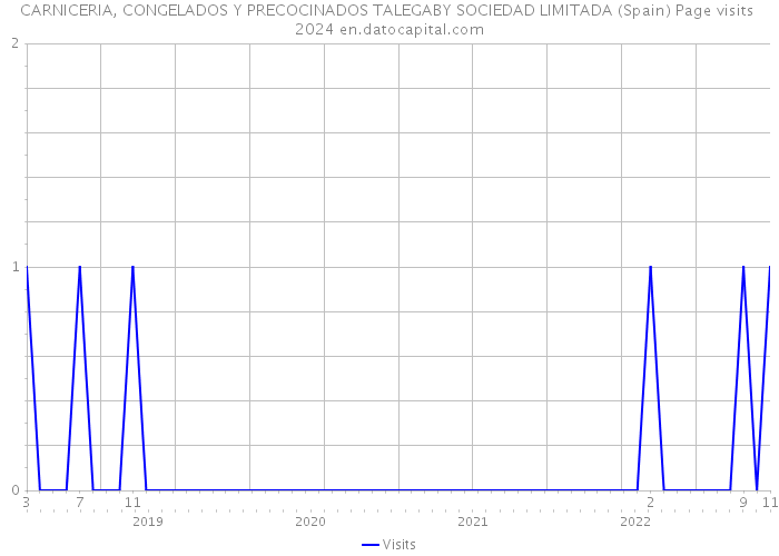 CARNICERIA, CONGELADOS Y PRECOCINADOS TALEGABY SOCIEDAD LIMITADA (Spain) Page visits 2024 