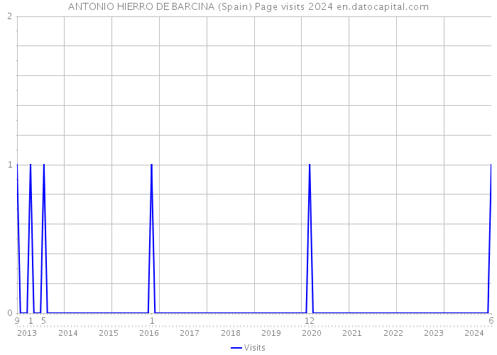 ANTONIO HIERRO DE BARCINA (Spain) Page visits 2024 