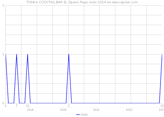 TONKA COCKTAIL BAR SL (Spain) Page visits 2024 