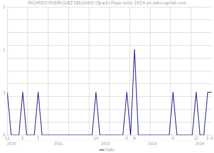 RICARDO RODRIGUEZ DELGADO (Spain) Page visits 2024 