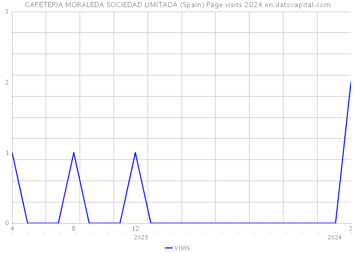 CAFETERIA MORALEDA SOCIEDAD LIMITADA (Spain) Page visits 2024 