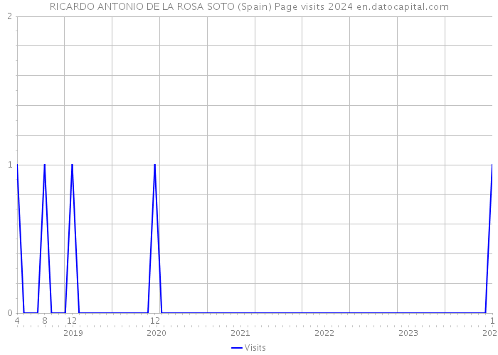 RICARDO ANTONIO DE LA ROSA SOTO (Spain) Page visits 2024 