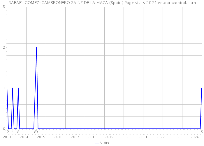 RAFAEL GOMEZ-CAMBRONERO SAINZ DE LA MAZA (Spain) Page visits 2024 