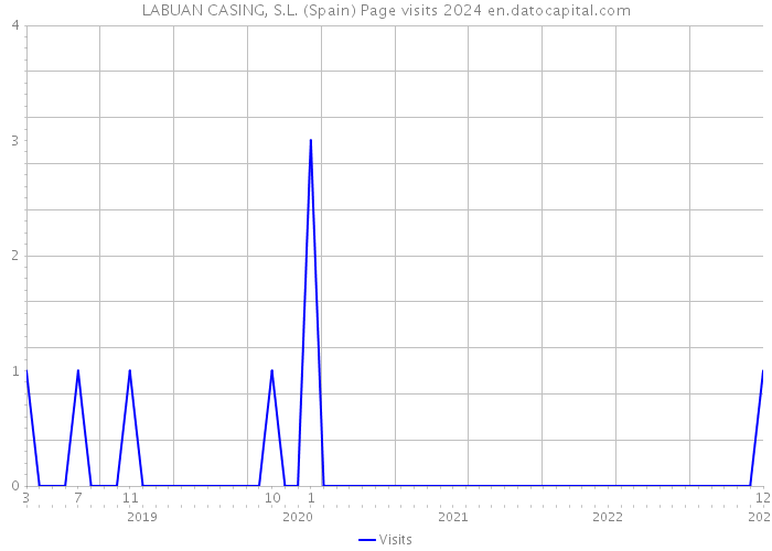 LABUAN CASING, S.L. (Spain) Page visits 2024 
