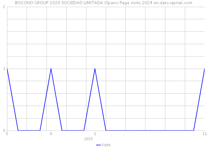 BOCONO GROUP 2020 SOCIEDAD LIMITADA (Spain) Page visits 2024 