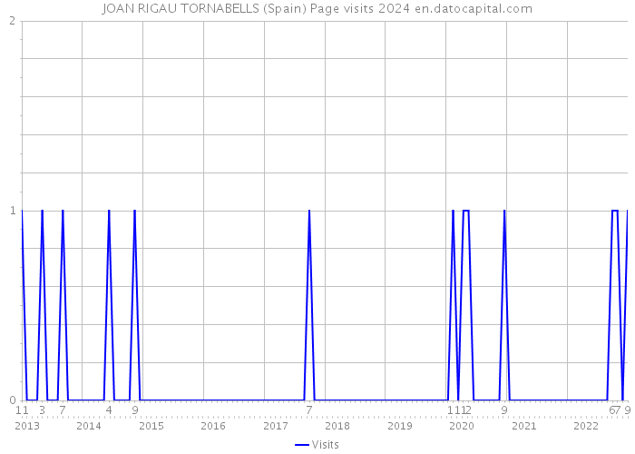 JOAN RIGAU TORNABELLS (Spain) Page visits 2024 