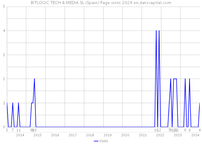 BITLOGIC TECH & MEDIA SL (Spain) Page visits 2024 