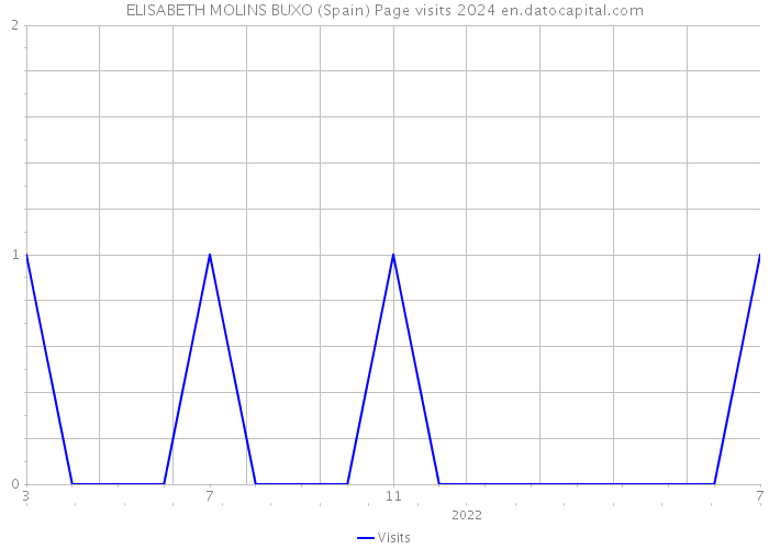 ELISABETH MOLINS BUXO (Spain) Page visits 2024 