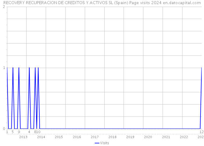 RECOVERY RECUPERACION DE CREDITOS Y ACTIVOS SL (Spain) Page visits 2024 