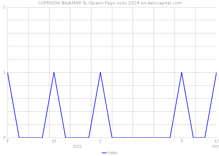 COFRADIA BAJAMAR SL (Spain) Page visits 2024 