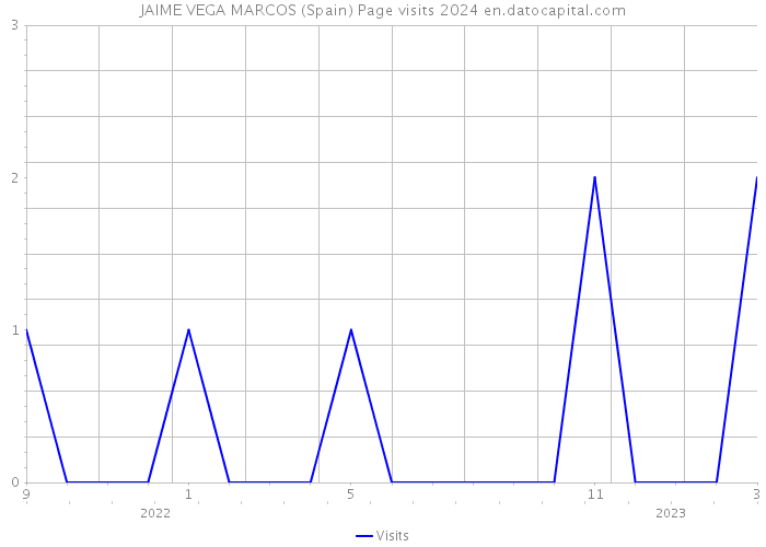 JAIME VEGA MARCOS (Spain) Page visits 2024 