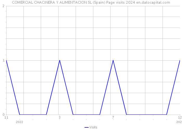 COMERCIAL CHACINERA Y ALIMENTACION SL (Spain) Page visits 2024 