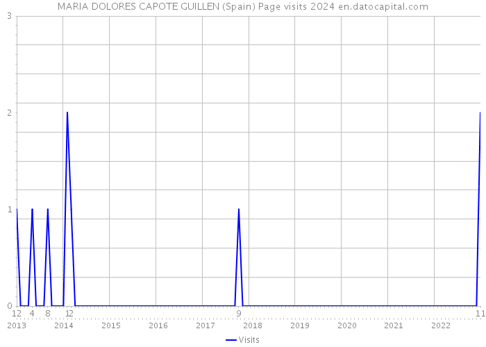 MARIA DOLORES CAPOTE GUILLEN (Spain) Page visits 2024 