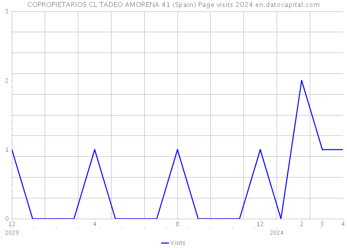 COPROPIETARIOS CL TADEO AMORENA 41 (Spain) Page visits 2024 
