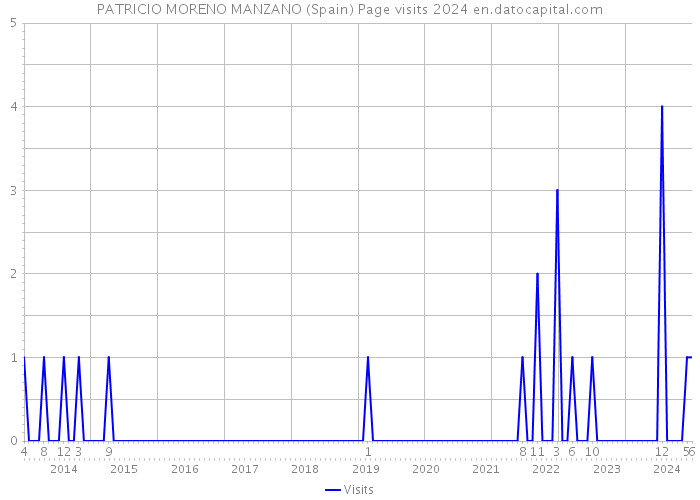 PATRICIO MORENO MANZANO (Spain) Page visits 2024 