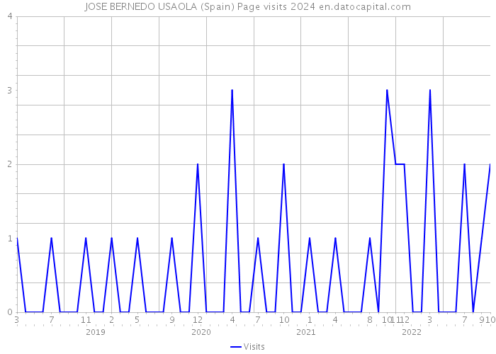 JOSE BERNEDO USAOLA (Spain) Page visits 2024 