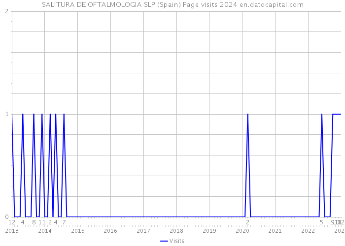 SALITURA DE OFTALMOLOGIA SLP (Spain) Page visits 2024 