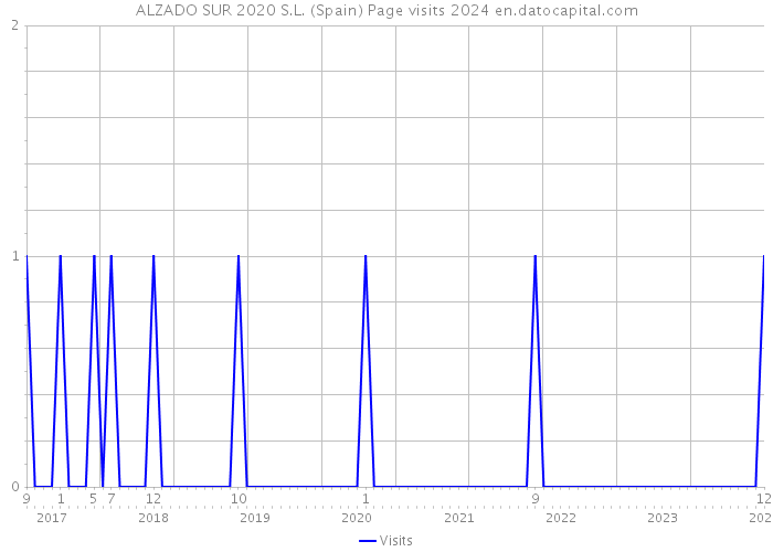 ALZADO SUR 2020 S.L. (Spain) Page visits 2024 