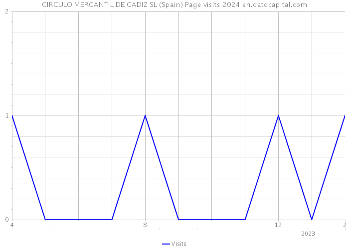 CIRCULO MERCANTIL DE CADIZ SL (Spain) Page visits 2024 