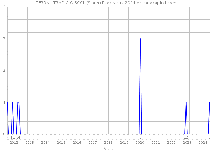 TERRA I TRADICIO SCCL (Spain) Page visits 2024 