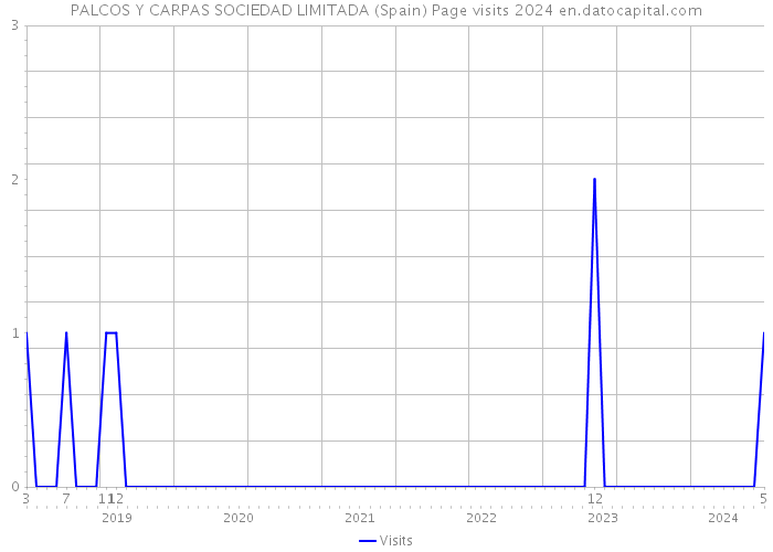 PALCOS Y CARPAS SOCIEDAD LIMITADA (Spain) Page visits 2024 