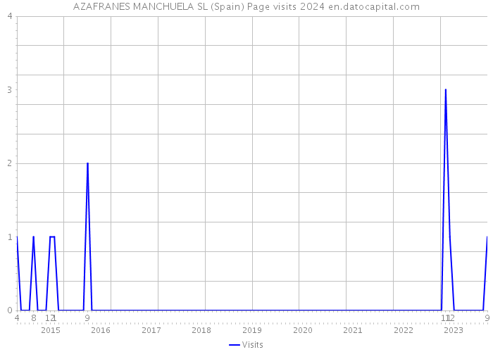 AZAFRANES MANCHUELA SL (Spain) Page visits 2024 