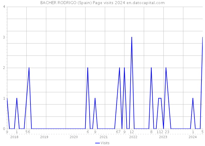 BACHER RODRIGO (Spain) Page visits 2024 