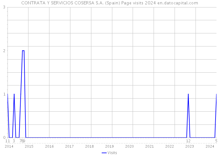 CONTRATA Y SERVICIOS COSERSA S.A. (Spain) Page visits 2024 
