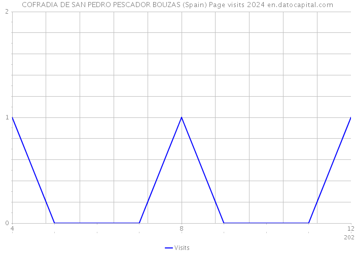 COFRADIA DE SAN PEDRO PESCADOR BOUZAS (Spain) Page visits 2024 