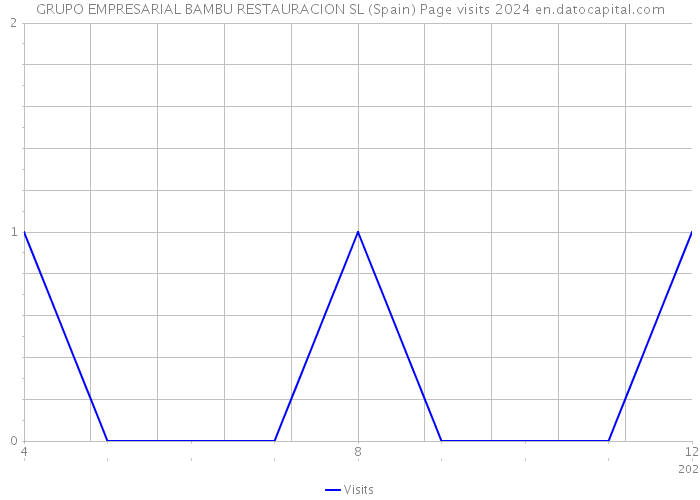 GRUPO EMPRESARIAL BAMBU RESTAURACION SL (Spain) Page visits 2024 