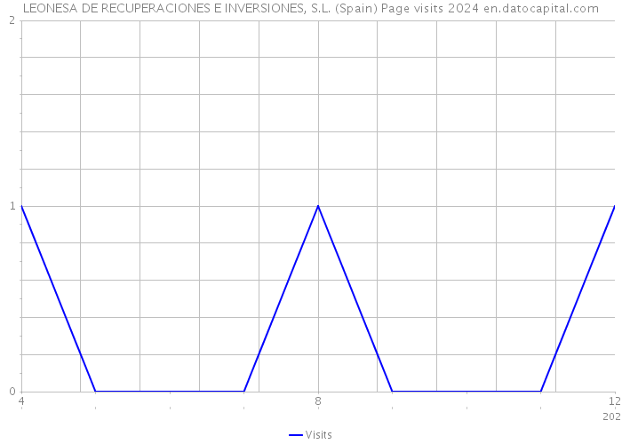 LEONESA DE RECUPERACIONES E INVERSIONES, S.L. (Spain) Page visits 2024 