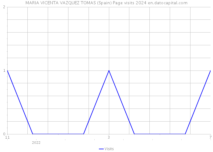 MARIA VICENTA VAZQUEZ TOMAS (Spain) Page visits 2024 