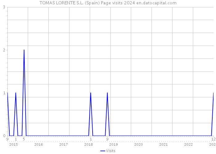 TOMAS LORENTE S.L. (Spain) Page visits 2024 