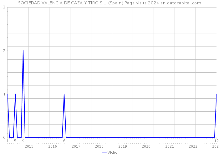 SOCIEDAD VALENCIA DE CAZA Y TIRO S.L. (Spain) Page visits 2024 
