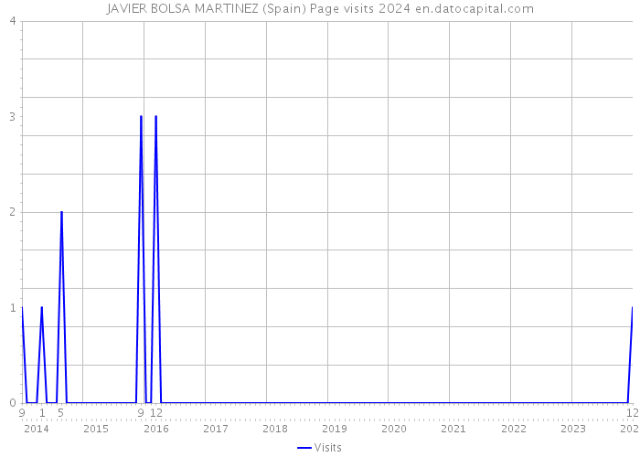 JAVIER BOLSA MARTINEZ (Spain) Page visits 2024 