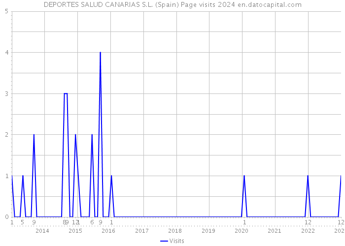 DEPORTES SALUD CANARIAS S.L. (Spain) Page visits 2024 