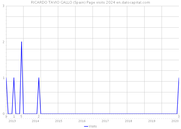 RICARDO TAVIO GALLO (Spain) Page visits 2024 