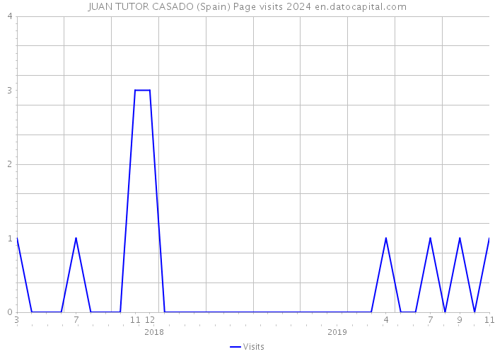 JUAN TUTOR CASADO (Spain) Page visits 2024 