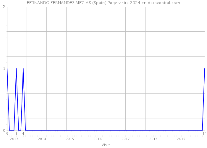 FERNANDO FERNANDEZ MEGIAS (Spain) Page visits 2024 
