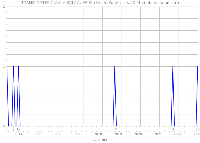 TRANSPORTES GARCIA BALAGUER SL (Spain) Page visits 2024 
