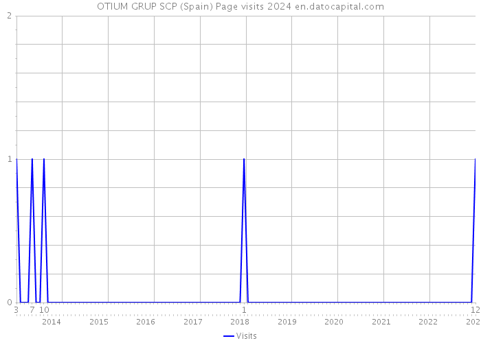 OTIUM GRUP SCP (Spain) Page visits 2024 