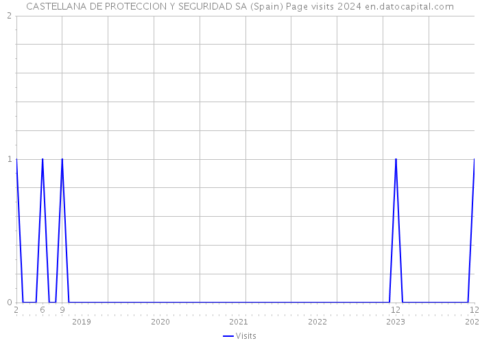 CASTELLANA DE PROTECCION Y SEGURIDAD SA (Spain) Page visits 2024 
