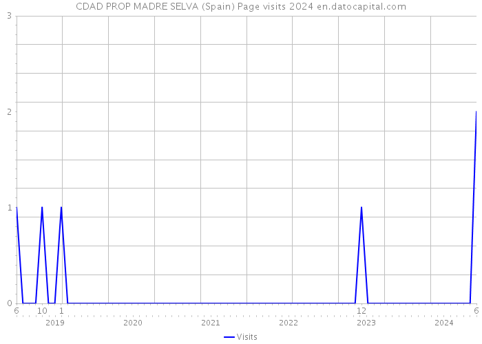 CDAD PROP MADRE SELVA (Spain) Page visits 2024 