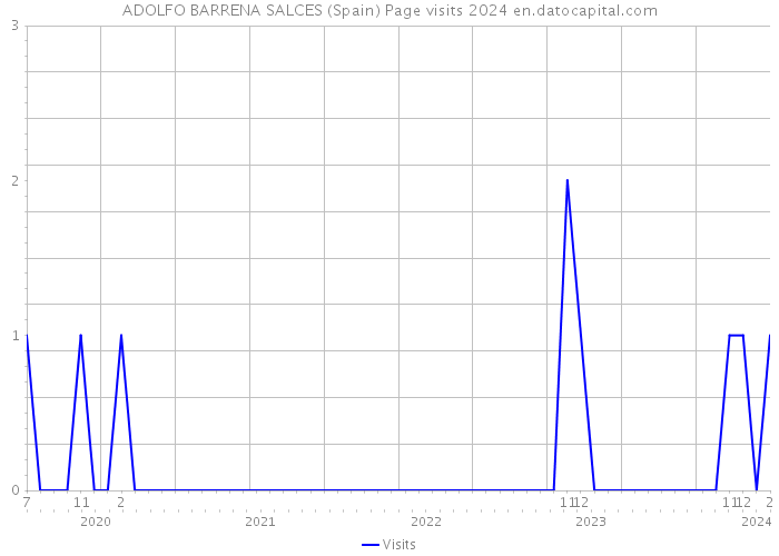 ADOLFO BARRENA SALCES (Spain) Page visits 2024 