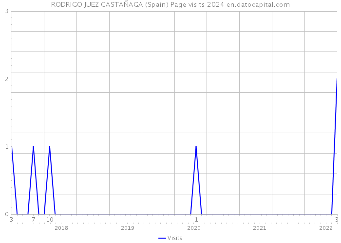 RODRIGO JUEZ GASTAÑAGA (Spain) Page visits 2024 