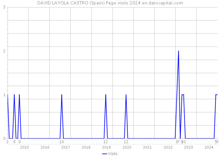 DAVID LAYOLA CASTRO (Spain) Page visits 2024 