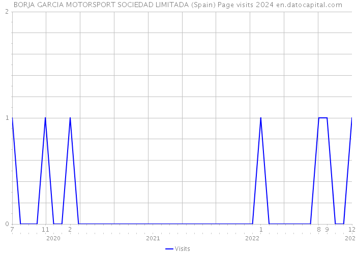 BORJA GARCIA MOTORSPORT SOCIEDAD LIMITADA (Spain) Page visits 2024 