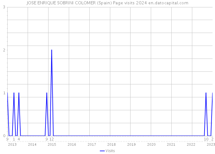 JOSE ENRIQUE SOBRINI COLOMER (Spain) Page visits 2024 
