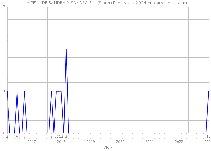 LA PELU DE SANDRA Y SANDRA S.L. (Spain) Page visits 2024 