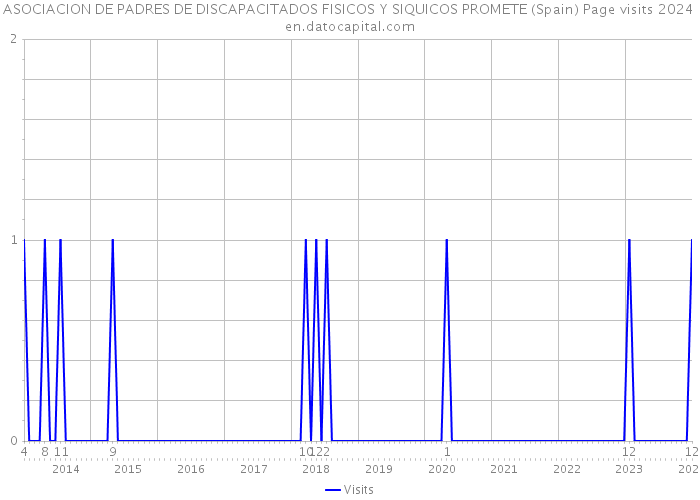 ASOCIACION DE PADRES DE DISCAPACITADOS FISICOS Y SIQUICOS PROMETE (Spain) Page visits 2024 